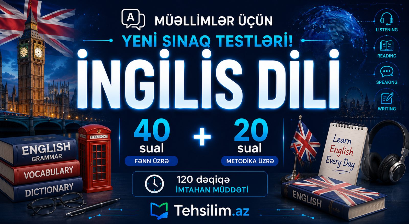 İngilis dili müəllimləri üçün sınaq testləri