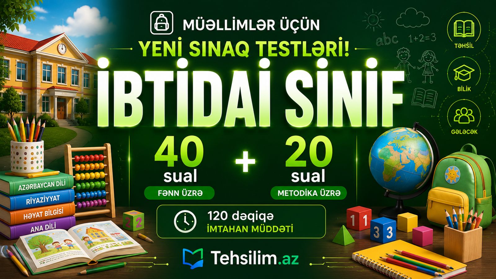İbtidai sinif müəllimləri üçün sınaq testləri